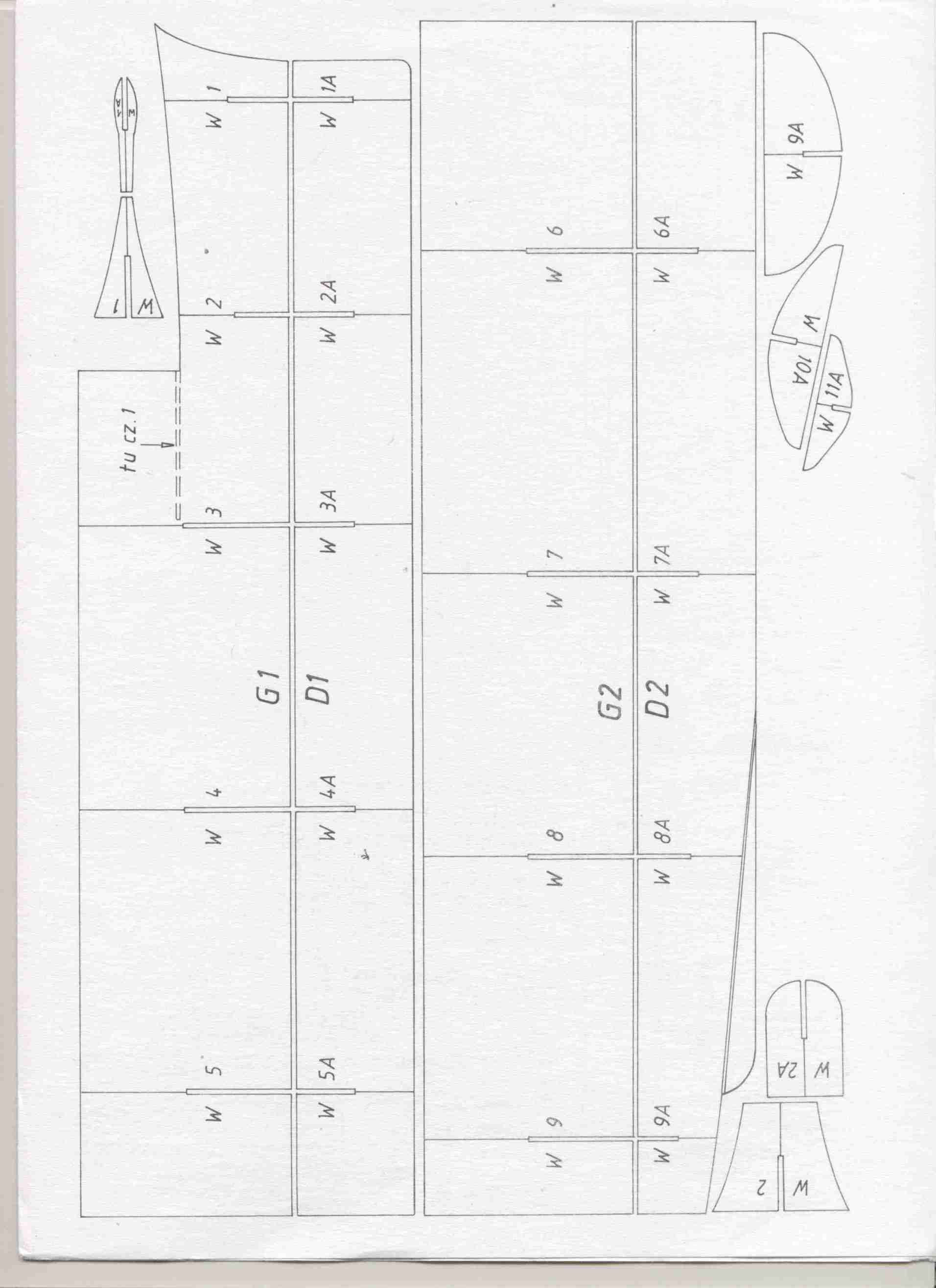 美国航母Essex艾塞克斯船模平面图纸